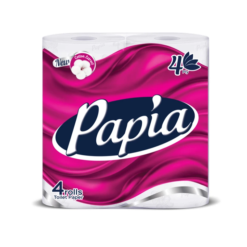 دستمال توالت پاپیا بسته 4 عددی