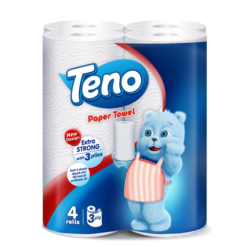 دستمال حوله کاغذی تنو بسته 4 عددی