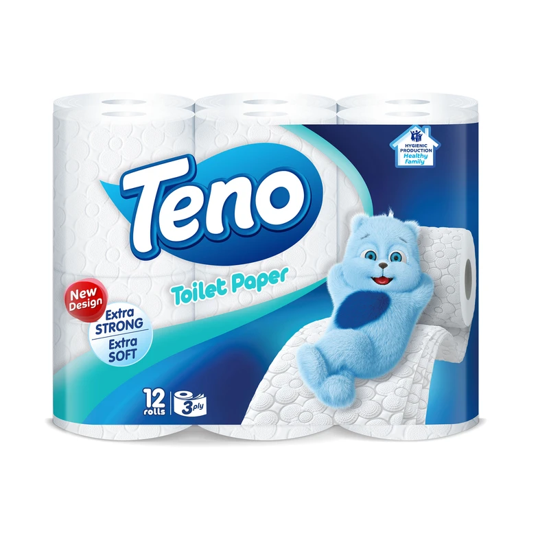 دستمال توالت تنو بسته 12 عددی