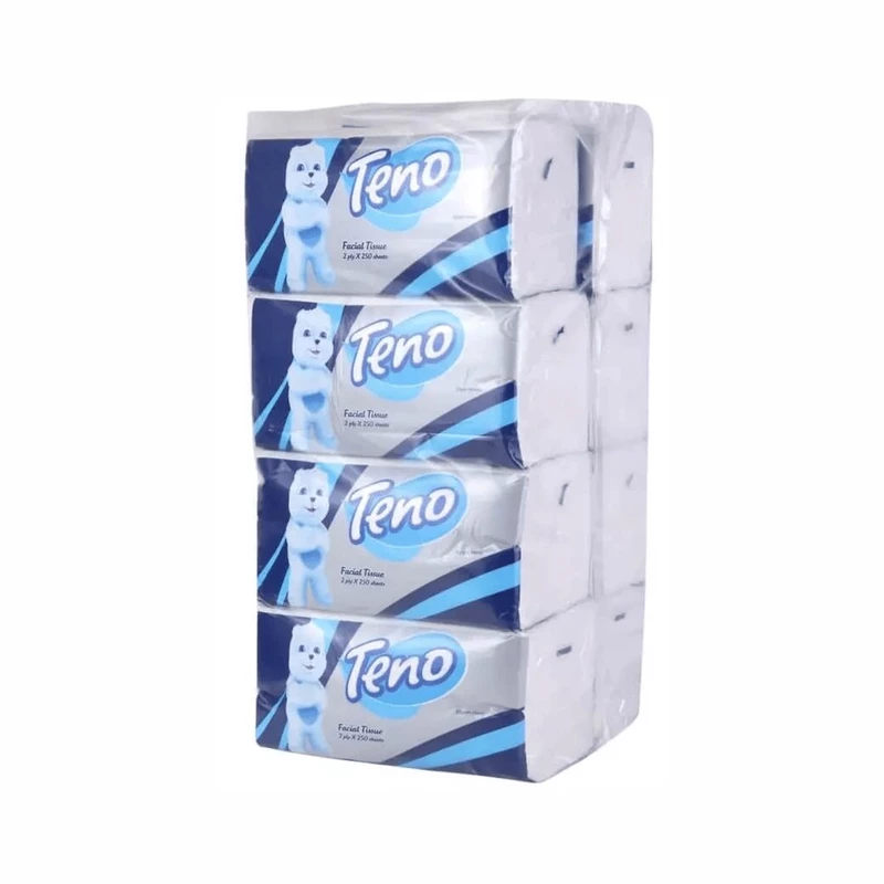دستمال کاغذی 250 برگ تنو اقتصادی بسته 8 عددی